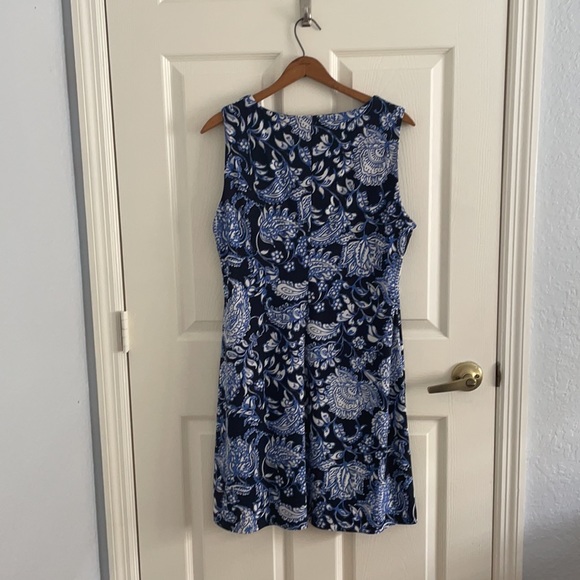 Tommy Hilfiger Navy Floral Knee Length Dress - Picture 3 of 4